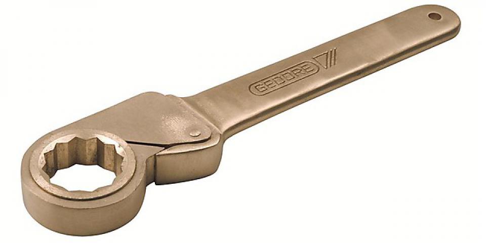 картинка Ключ искробезопасный накидной трещоточный 12-тигранный ENDRES 0137405C — Gedore-tools.ru