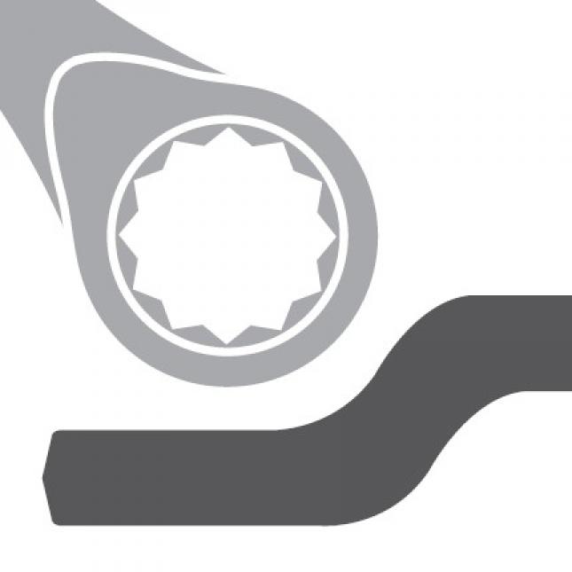 картинка Ключ искробезопасный монтажный кольцевой коликовый изогнутый ENDRES 0137503S — Gedore-tools.ru