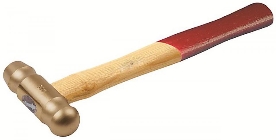 картинка Молоток искробезопасный с круглым бойком и рукояткой из дерева ENDRES 1020700S — Gedore-tools.ru