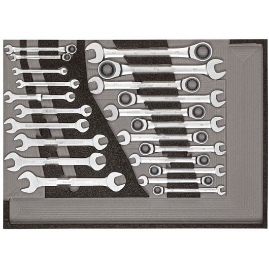 картинка R22350006 Комплект ключей с трещоткой, ключей рожковых GED REDRED 3301687 — Gedore-tools.ru