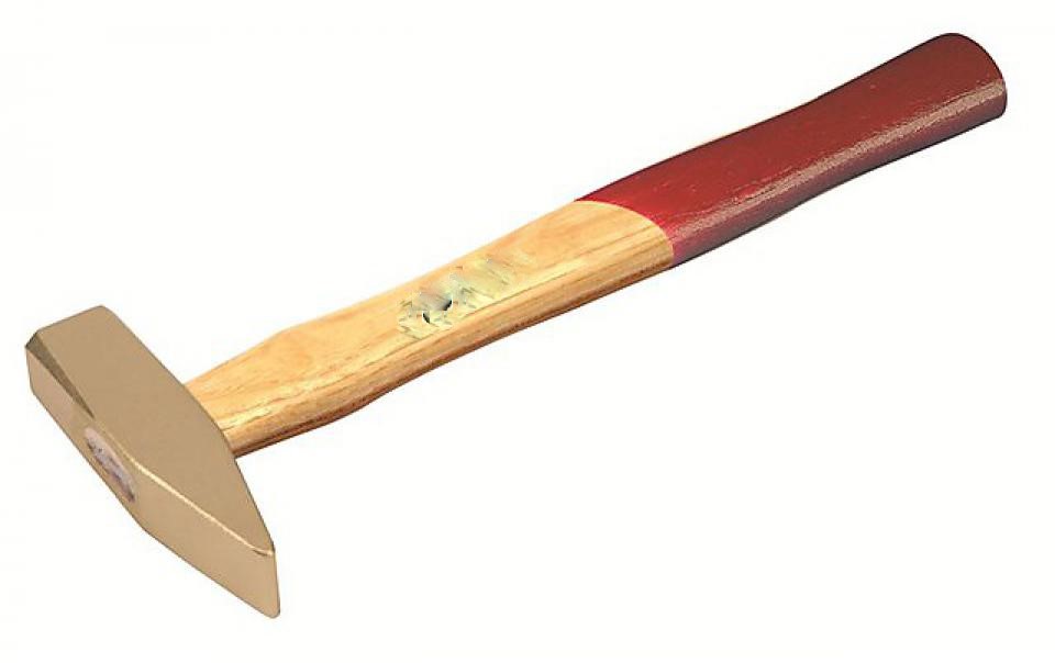 картинка Искробезопасный слесарный молоток GED RED с деревянной рукояткой DIN 1041 ENDRES 1002000S — Gedore-tools.ru